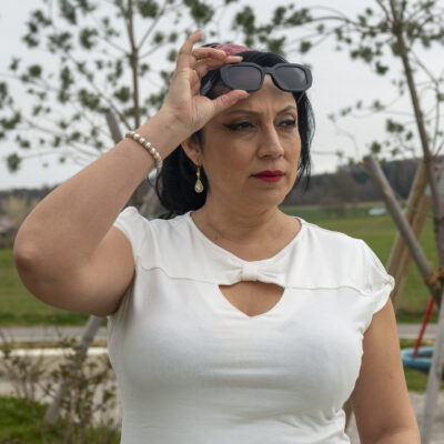 Top Élégance Rétro blanc