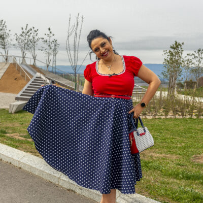 Jupe Élégance Marine