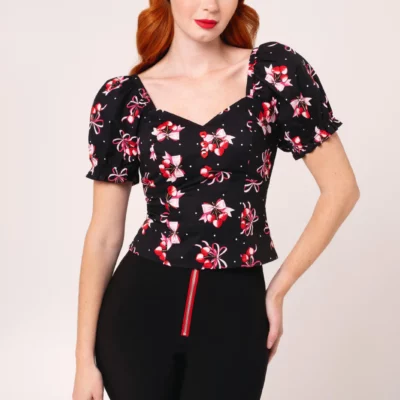Top chic cerises