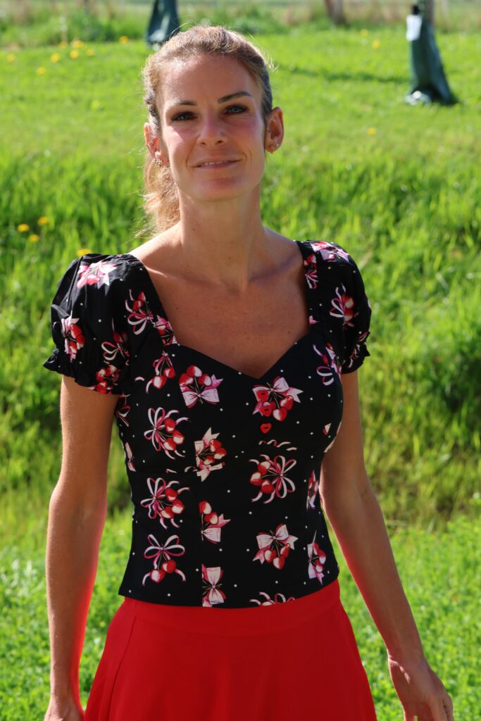 Top chic cerises